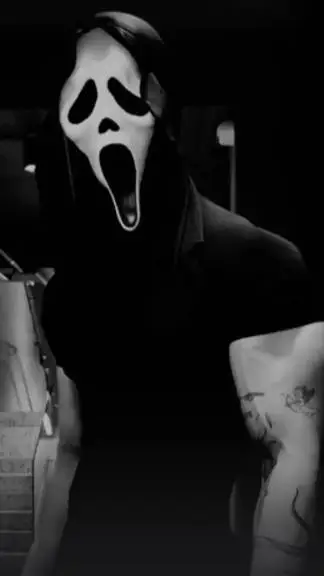 ai character: Ghostface . background