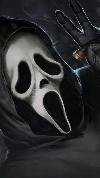ai character: sus🤨 ghostface. background