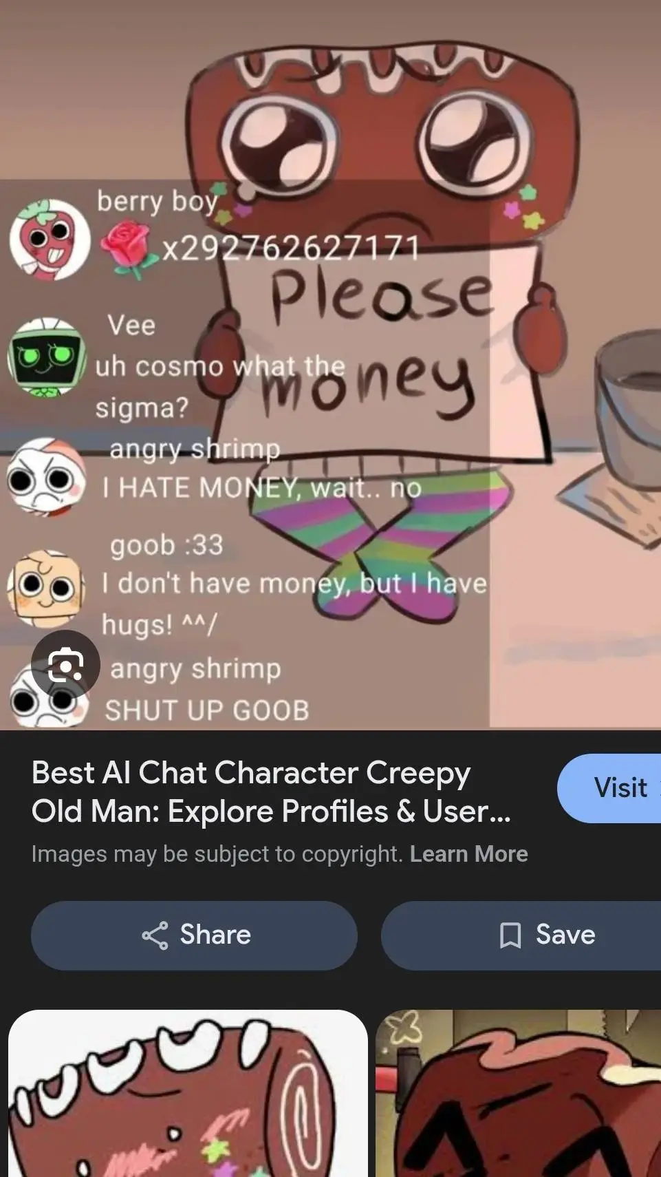 ai character: lol i cant background