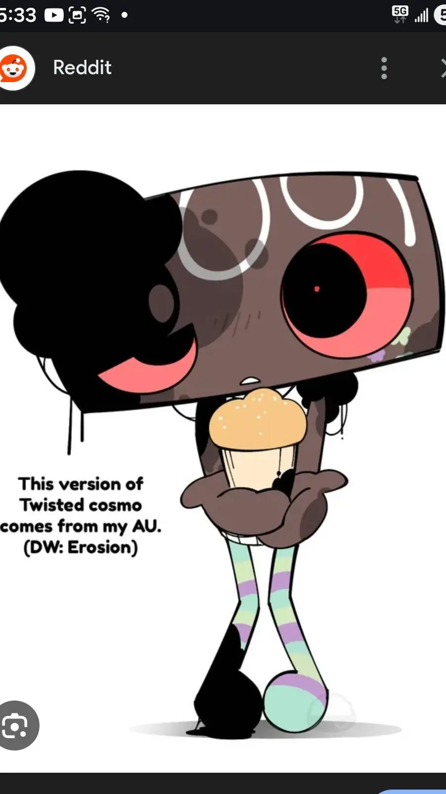 ai character: twisted cosmo  background