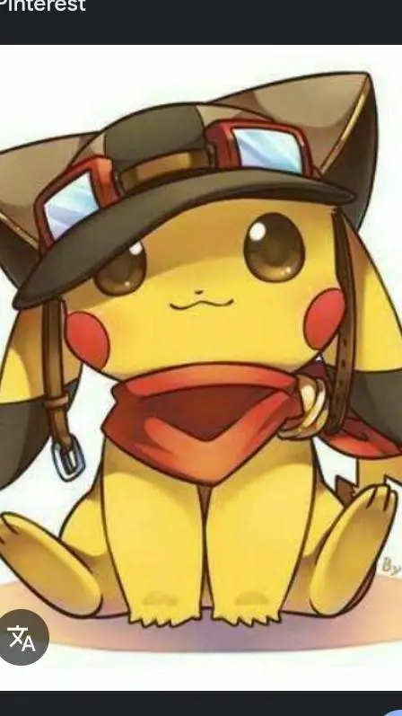 ai character: Pikachu background