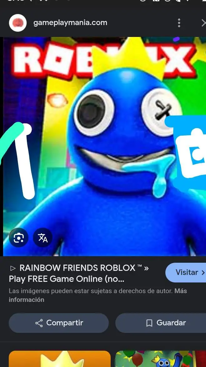 ai character: Rainbow Friends 1  background
