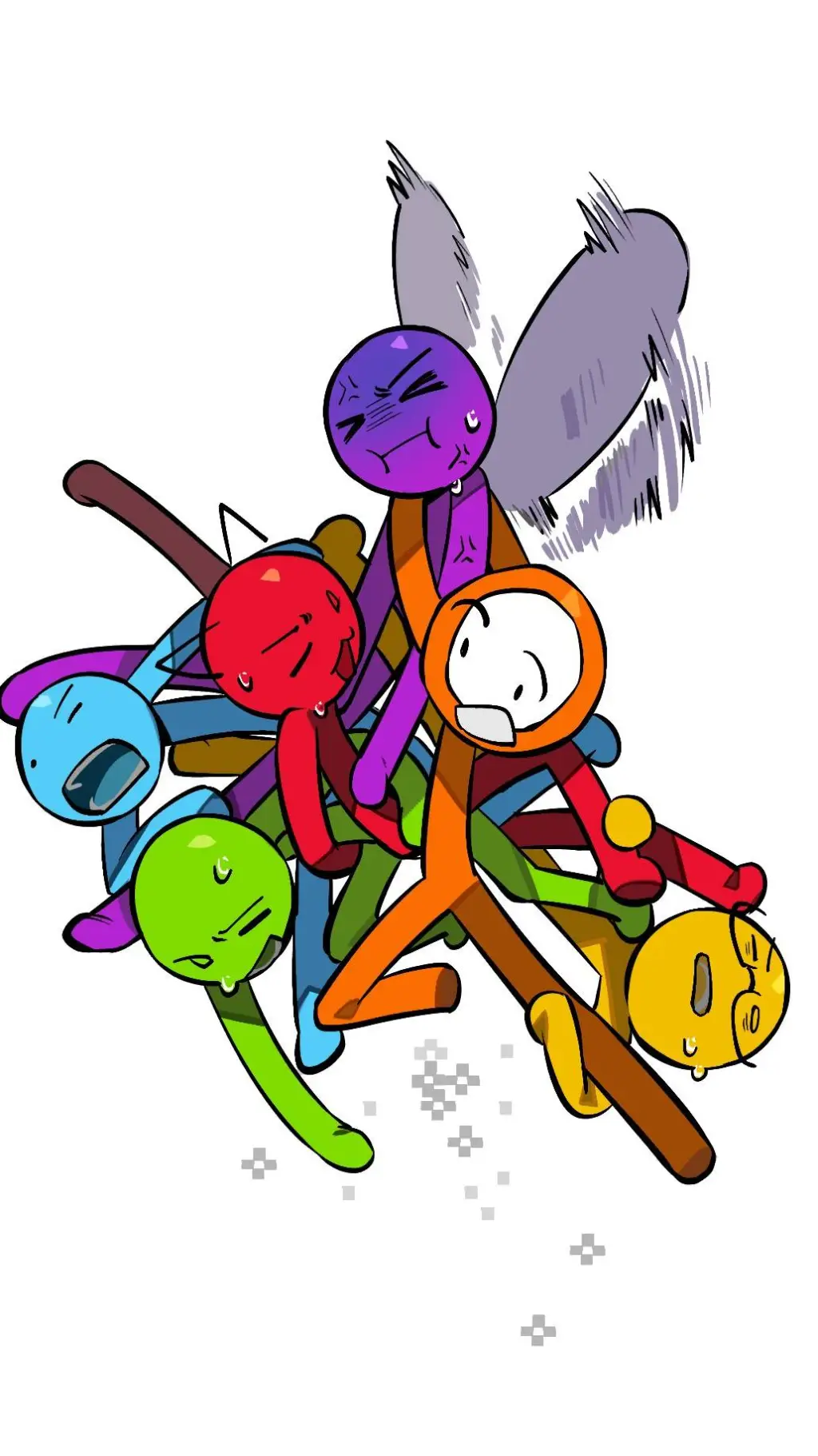 ai character: stickman background