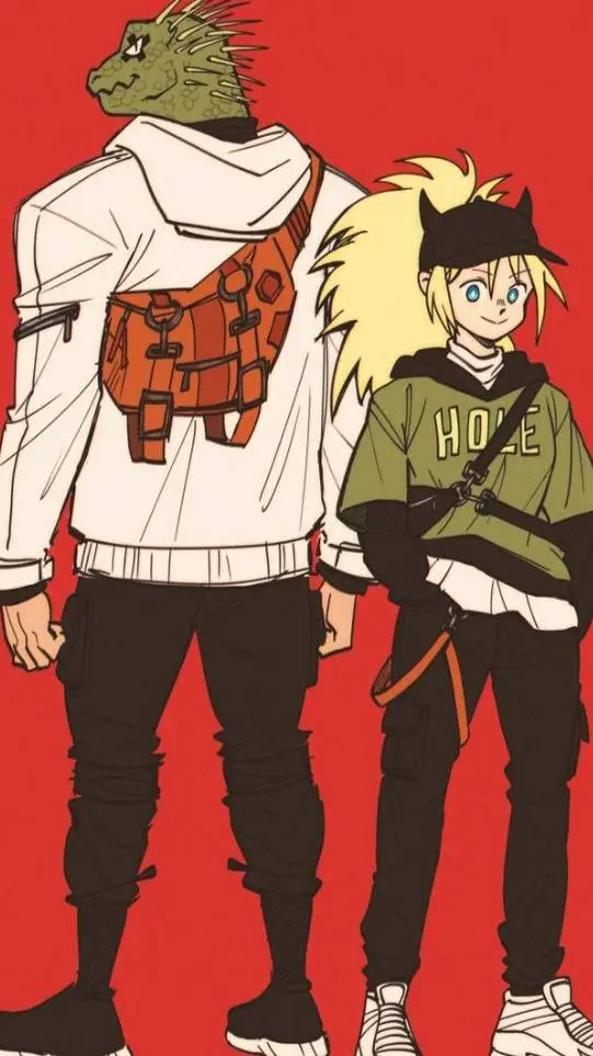 ai character: 🍲 ¥Dorohedoro¥🐊 background