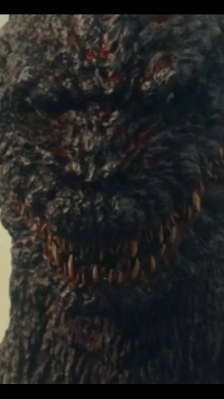 ai character: shin Godzilla  background