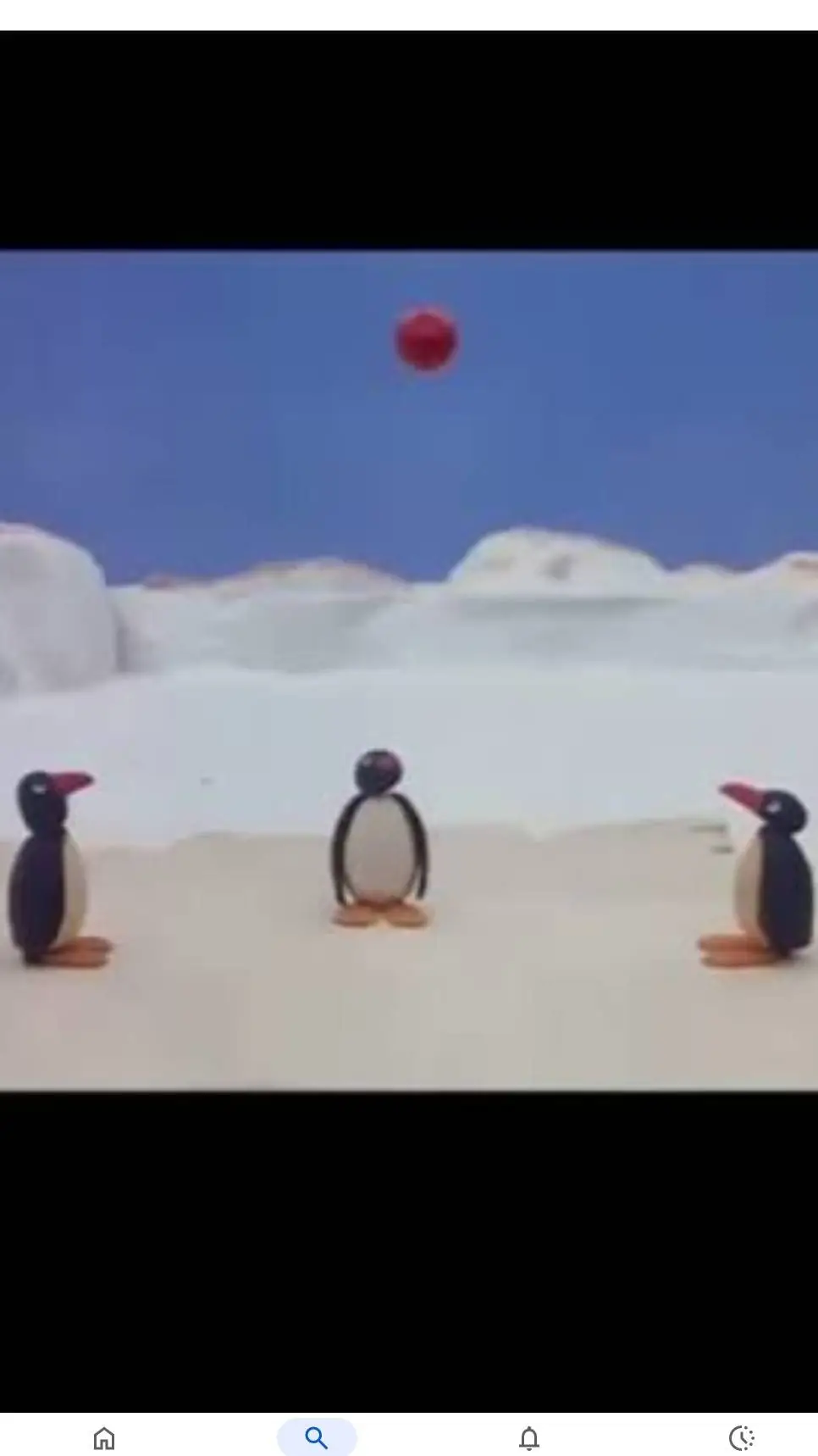 ai character: pingu goes outside background