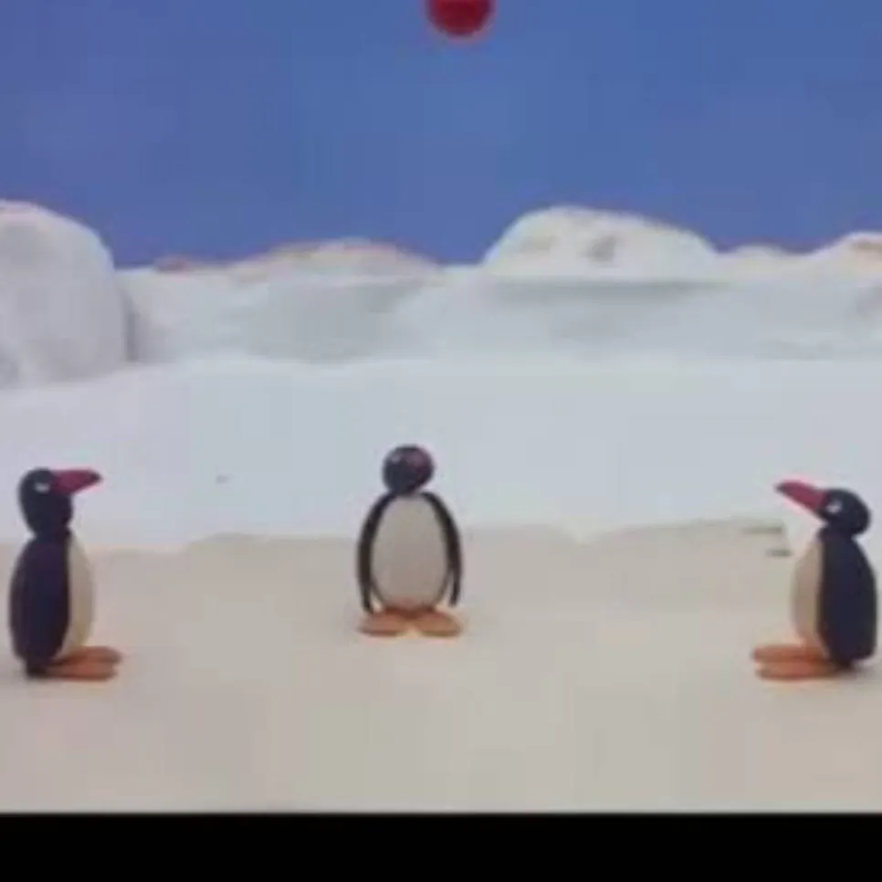 chat with ai character: pingu goes outside