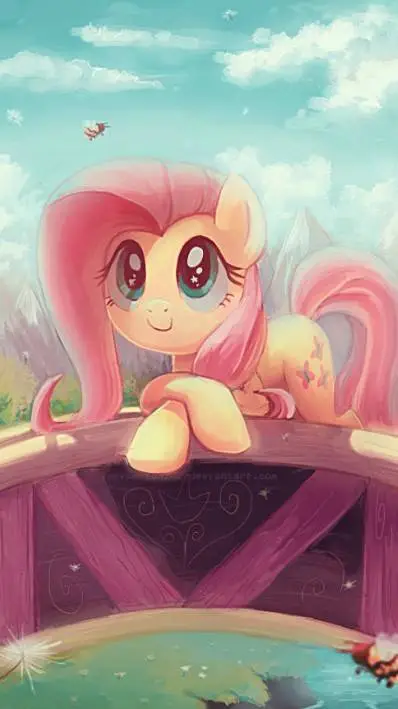 ai character: fluttershy🦄 background