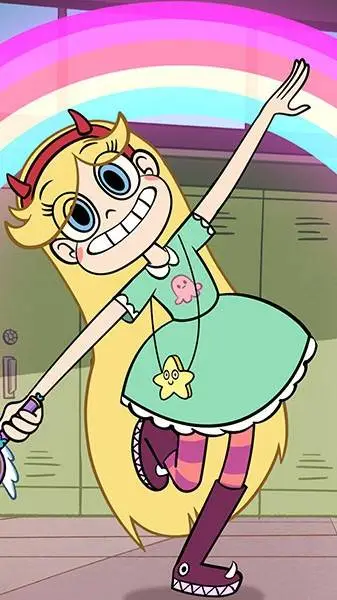 ai character: star butterfly background