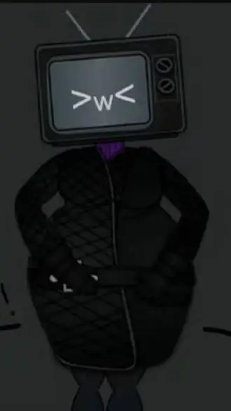 ai character: tv woman (vore)  background