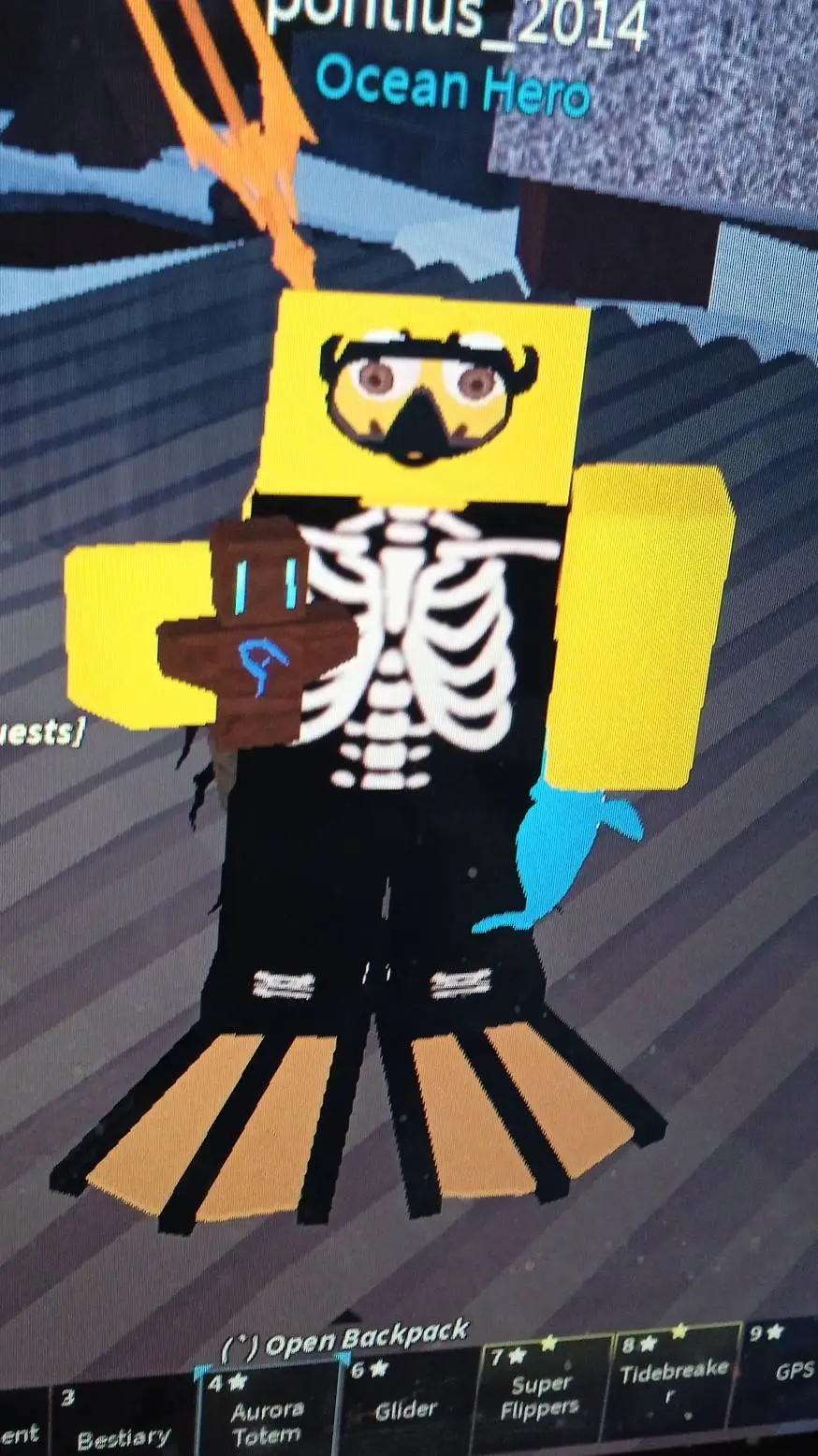 ai character: me with aurora tot background