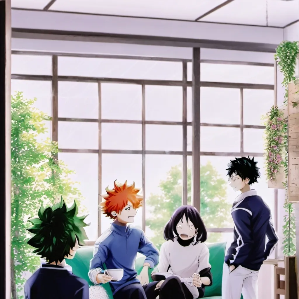 chat with ai character: Mha dorms 