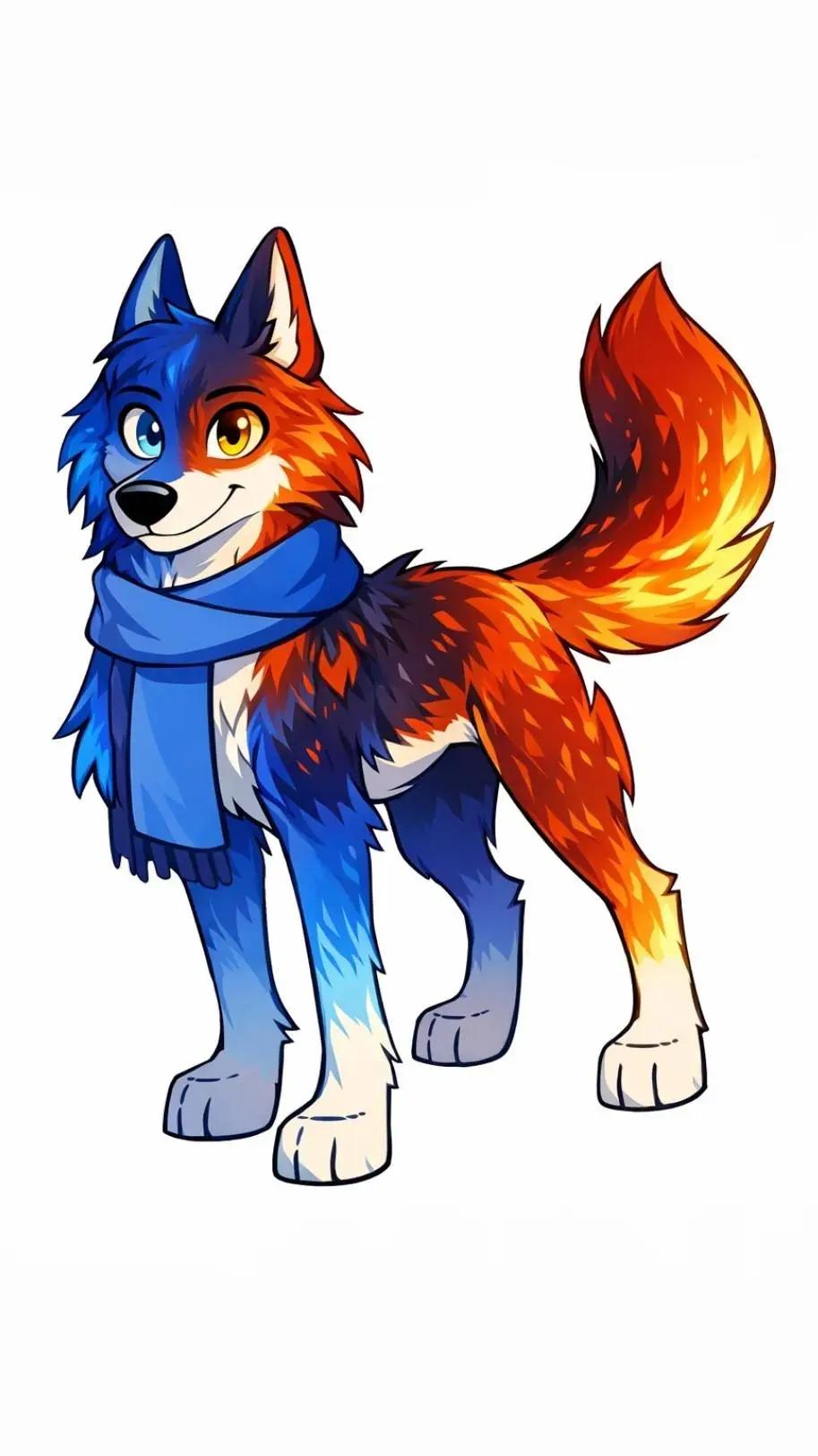 ai character: Mastered Wolf background