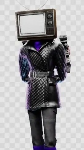 ai character: Tv woman background