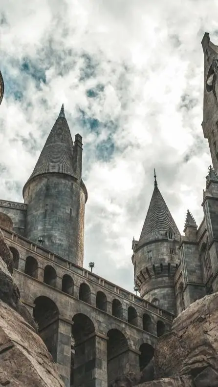 ai character: Hogwarts Christmas background