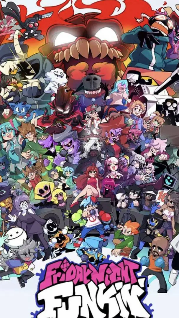 ai character: friday night funky background