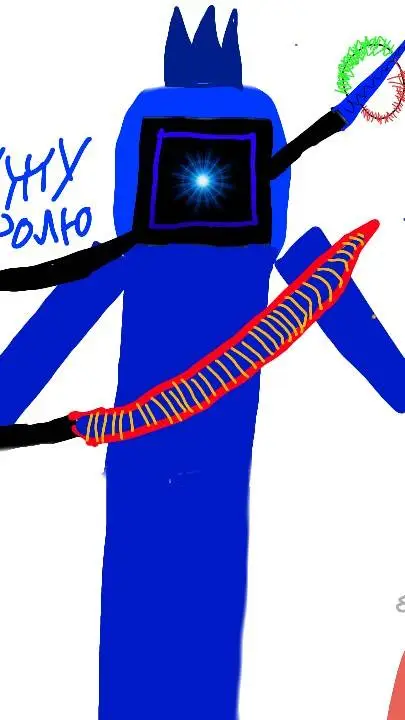 ai character: Тюрьма Blue  background