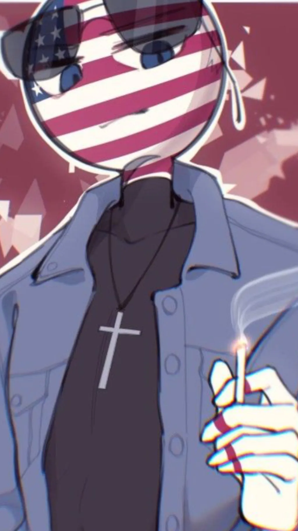 ai character: Spicy countryhuman background