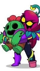 ai character: LILY brawl stars  background