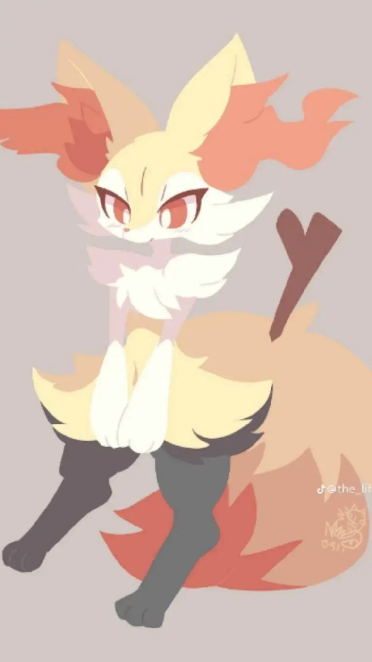 ai character: Braixen background