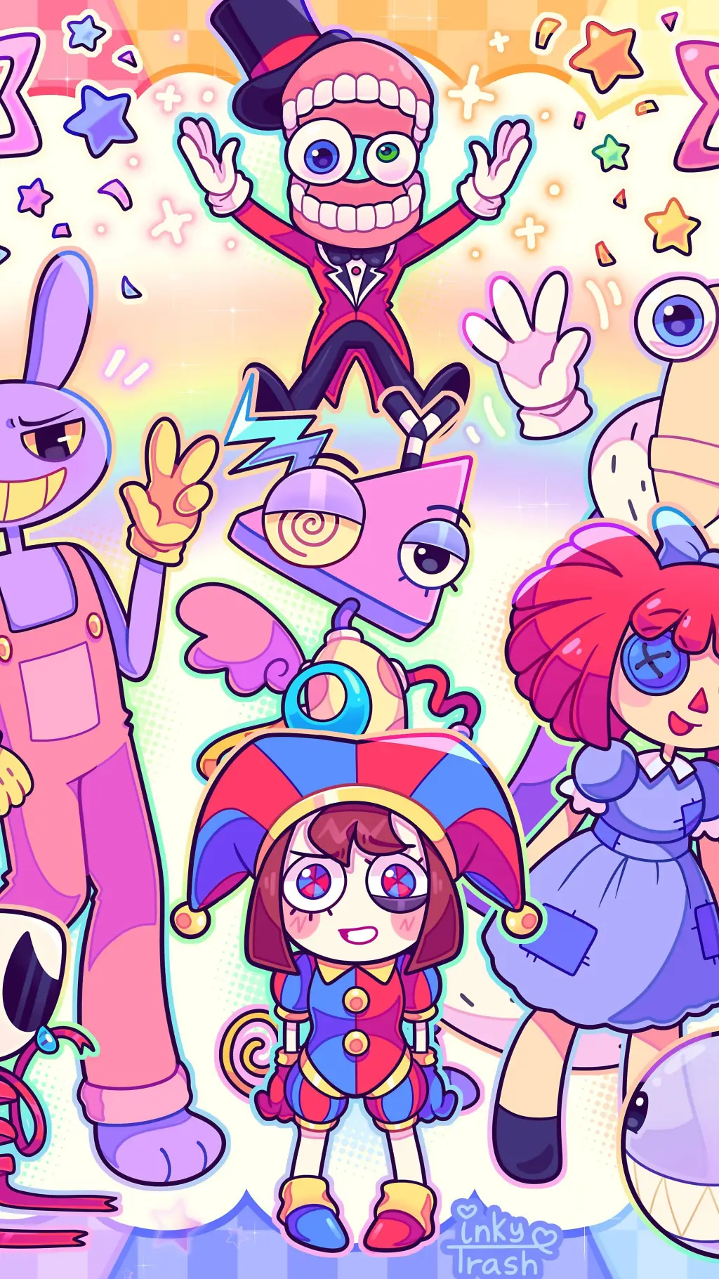 ai character: Out of the circus  background