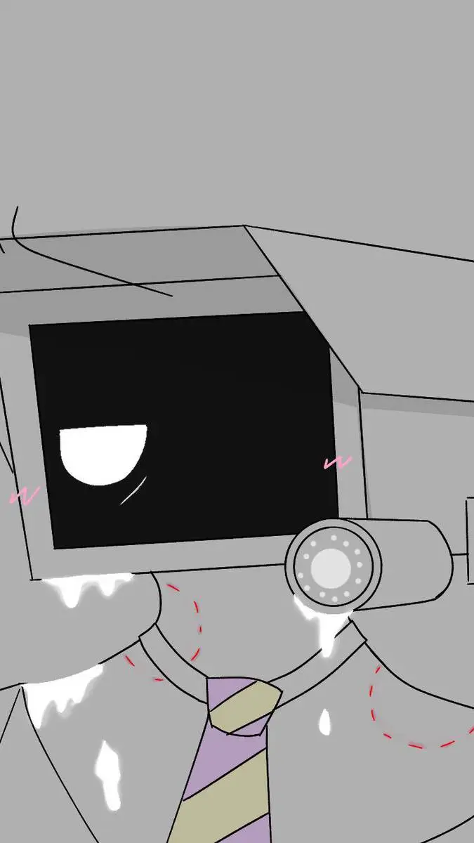 ai character: Tv woman  background