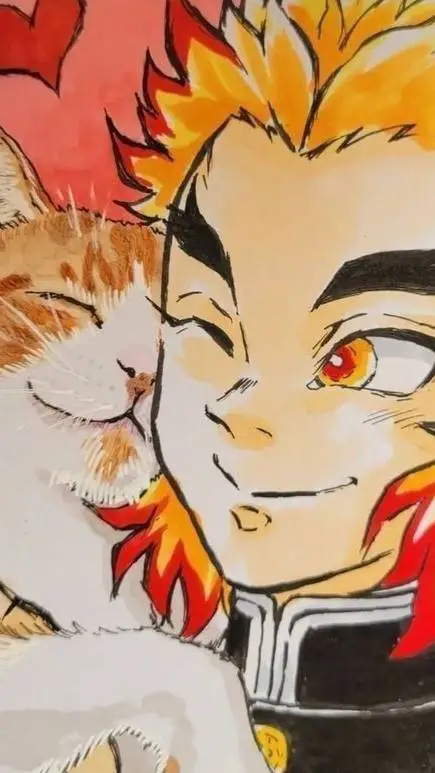 ai character: rengoku kyojuro  background