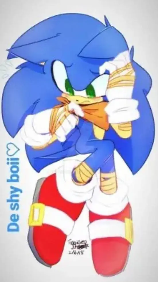 ai character: shy sonic background