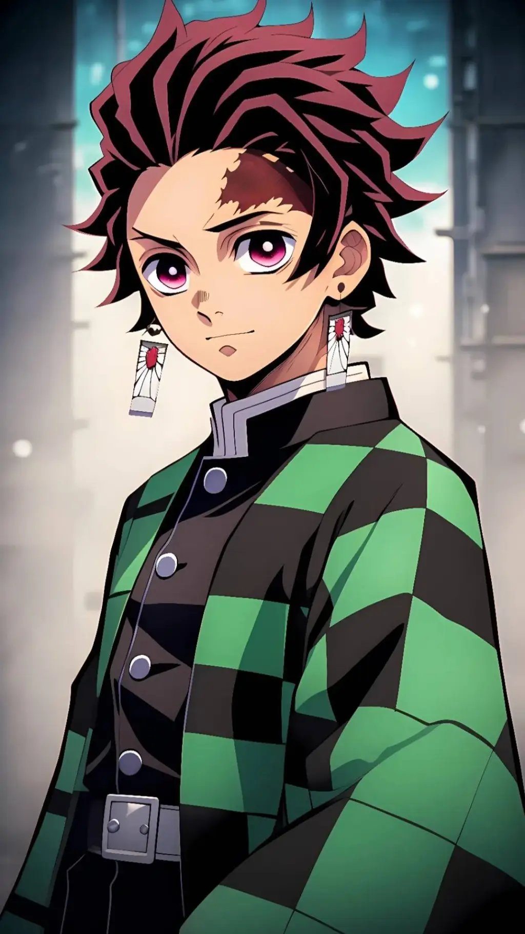 ai character: Tanjiro kamado  background