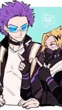 ai character: shinso X kaminari  background
