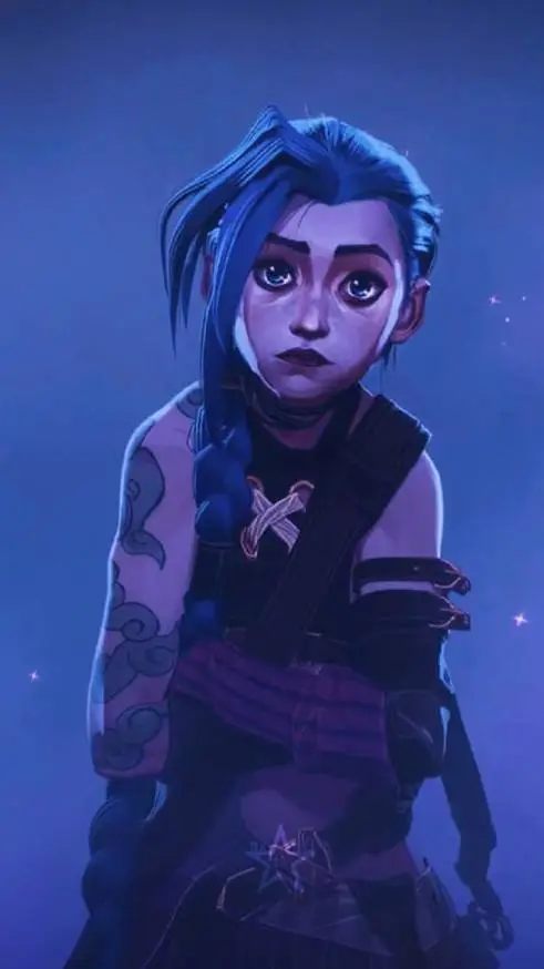 ai character: jinx🎀 background