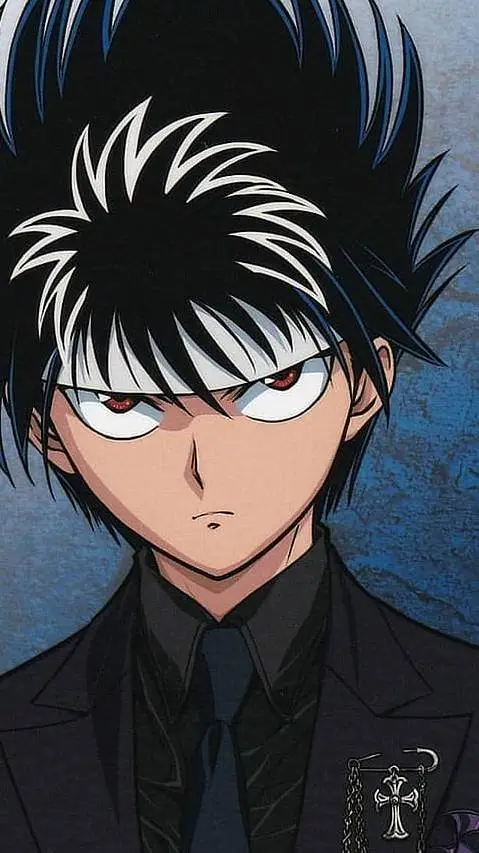 ai character: Hiei 👔🌹💞🕯 background