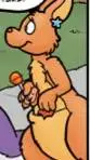 ai character: Orange background