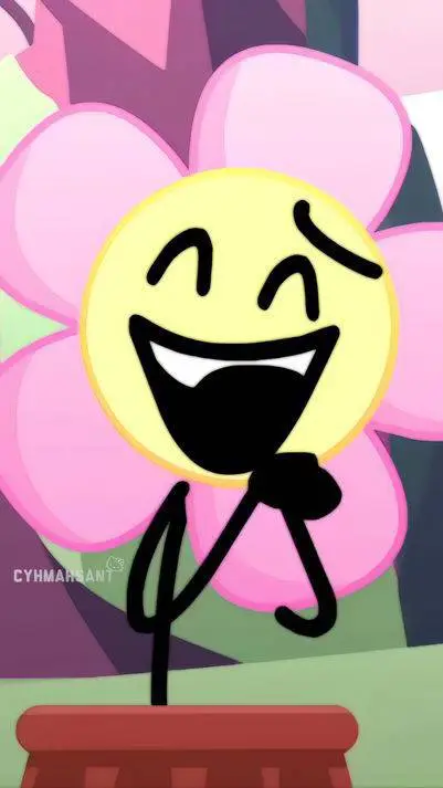 ai character: Flower bfdi background
