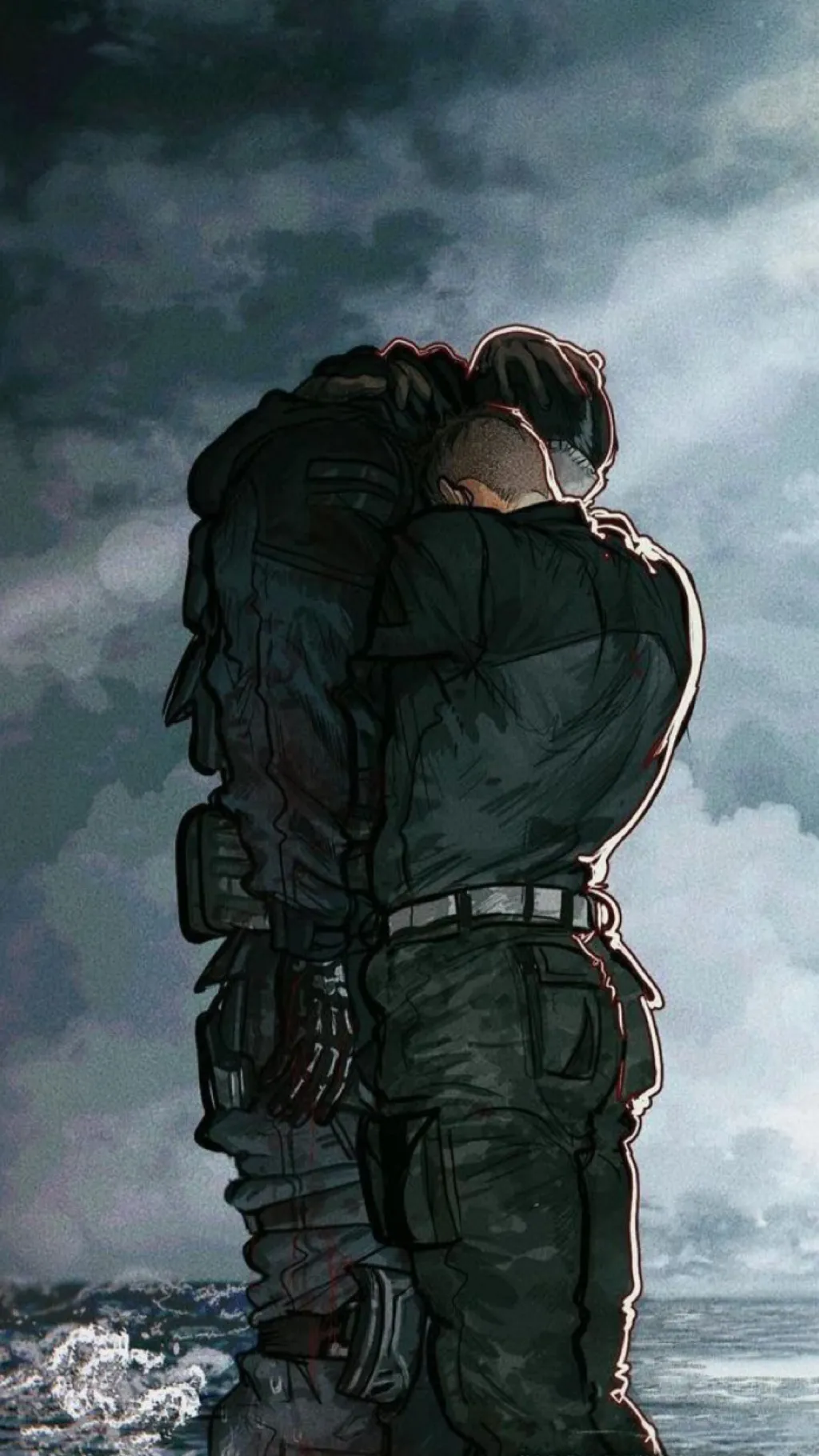 ai character: Ghost  background