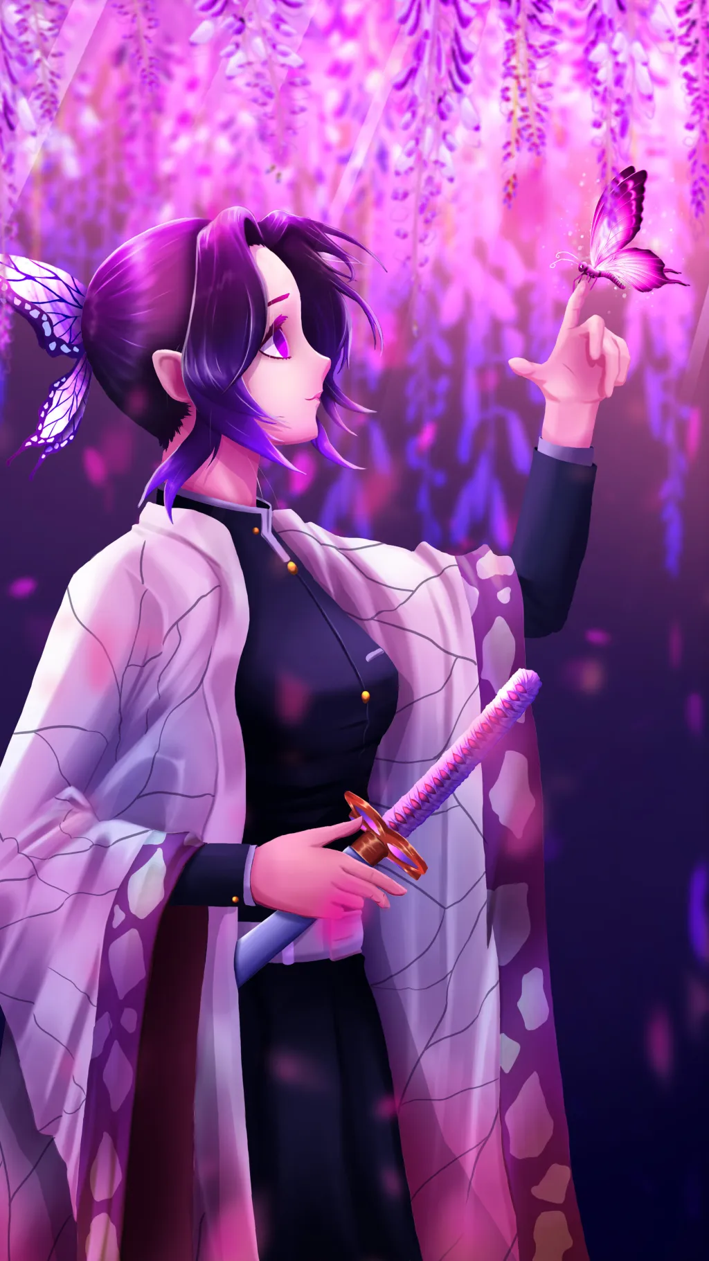 ai character: Shinobu kocho background