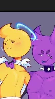 ai character: Angel x Devil  background