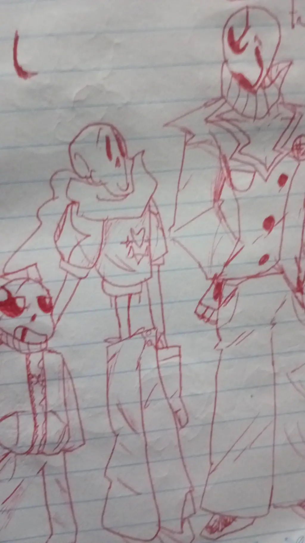 ai character: Gaster, Sans & Pap background