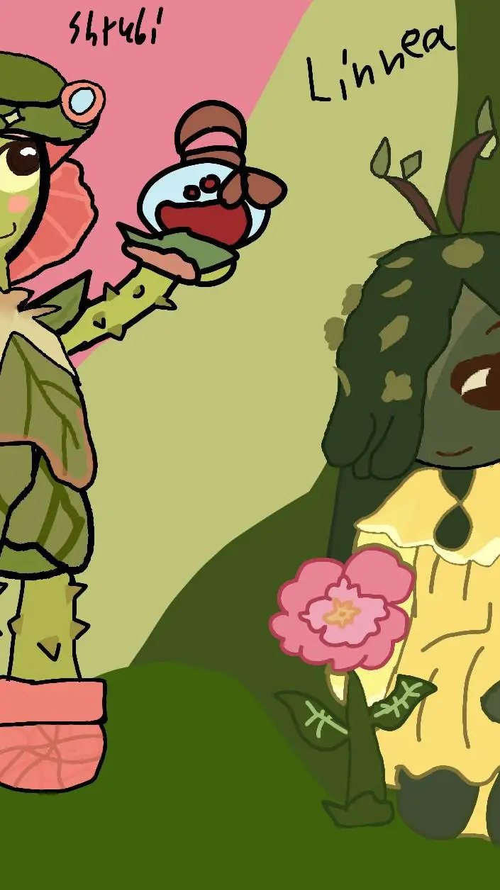 ai character: shrubis sleepover  background