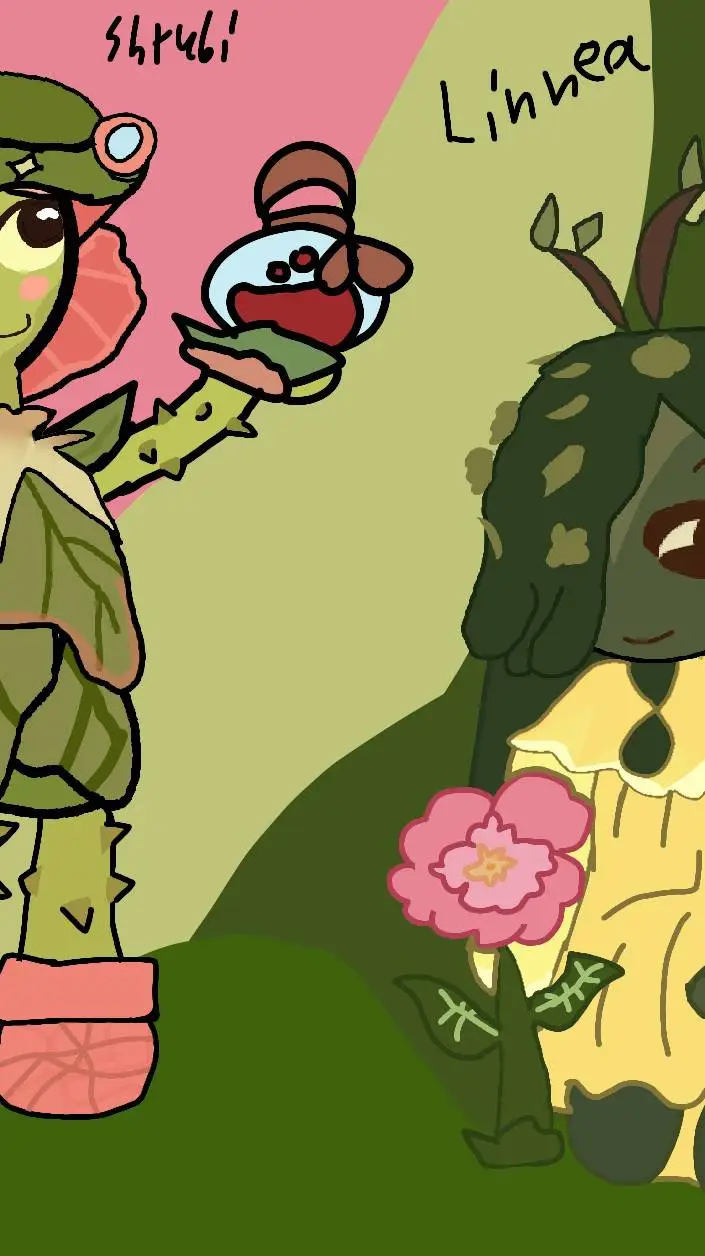 ai character: shrubixlinnea background