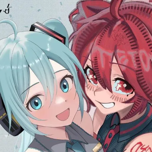chat with ai character: miku x teto yuri