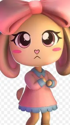 ai character: cinabbun  background