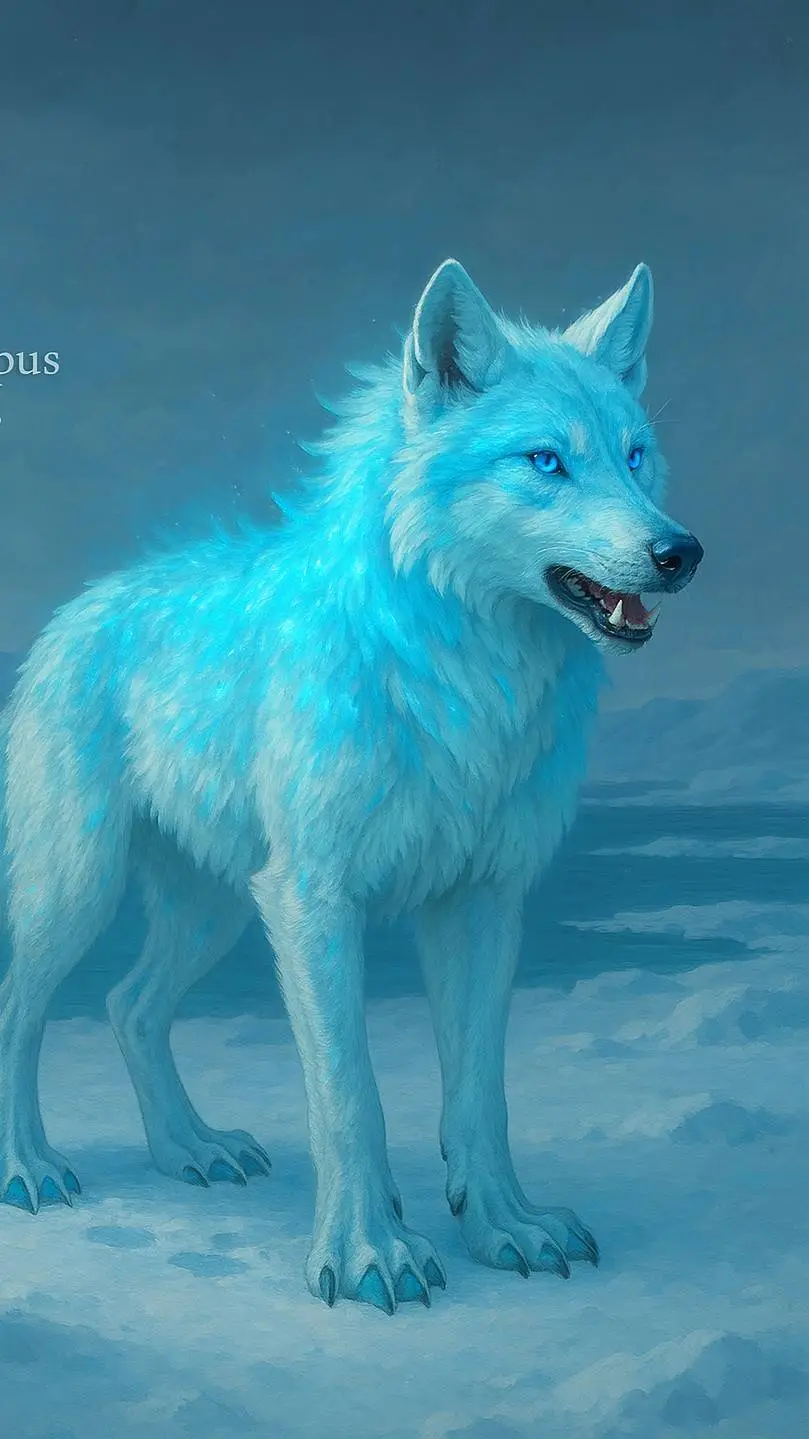 ai character: glacipus borelias background