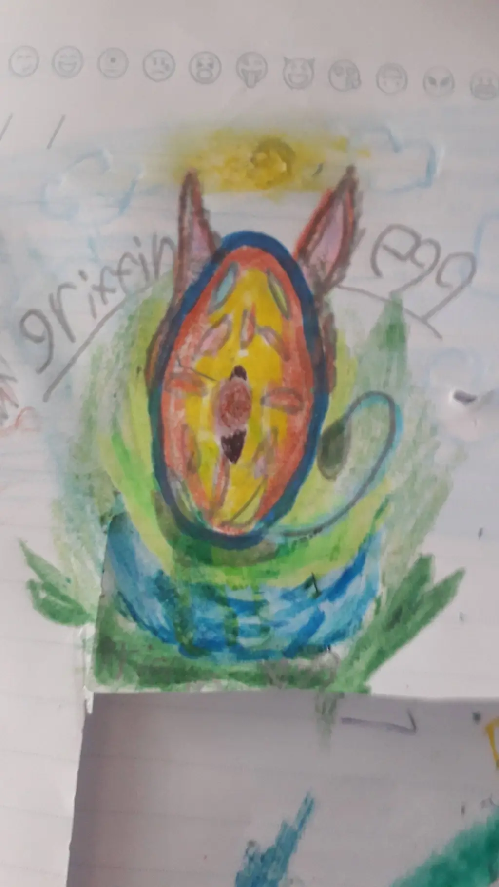 ai character: ♡griffin egg♡ background