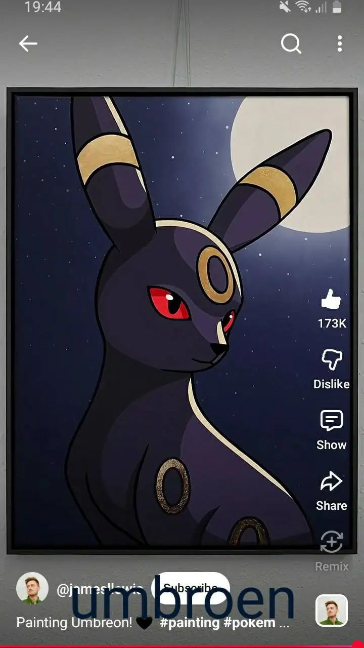 ai character: umbreon background