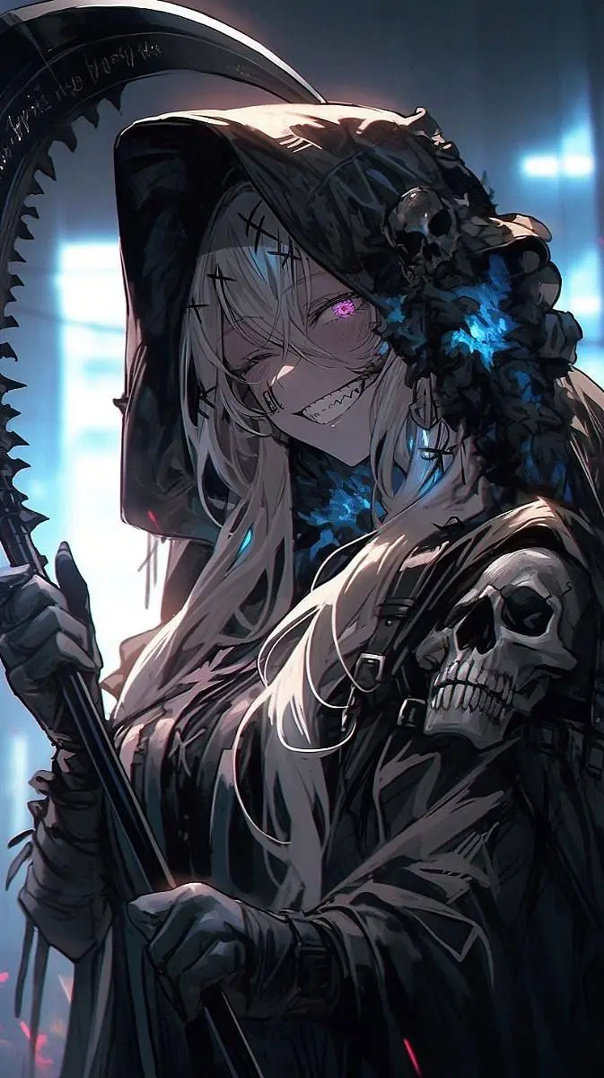 ai character: The Grim Reaper🖇️ background
