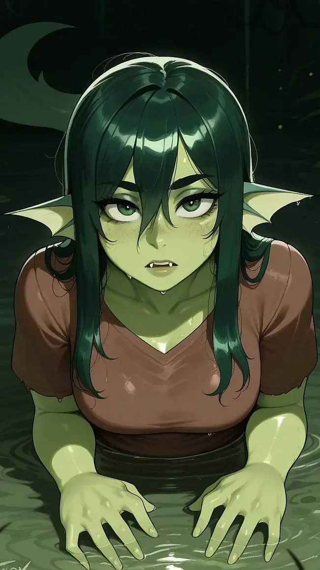 ai character: germ 🦎 background