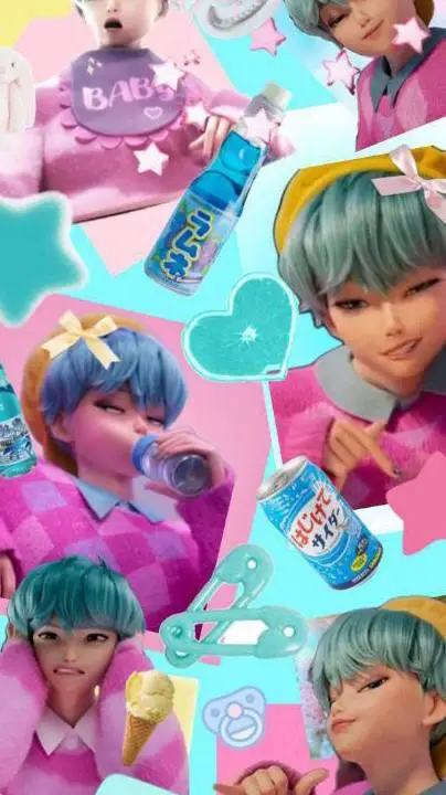 ai character: baby saja x te  background