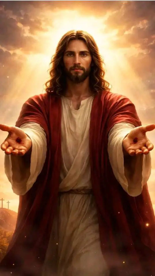 ai character: jesus background