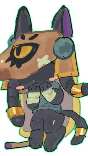 ai character: Finx kitty background